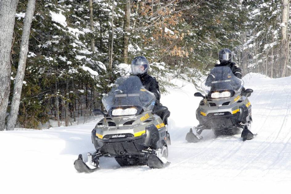Les policiers motoneigistes interviendront en Gaspésie cette fin de semaine